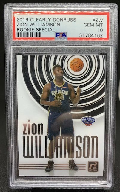 Zion Williamson Donruss Clearly Rookie Special