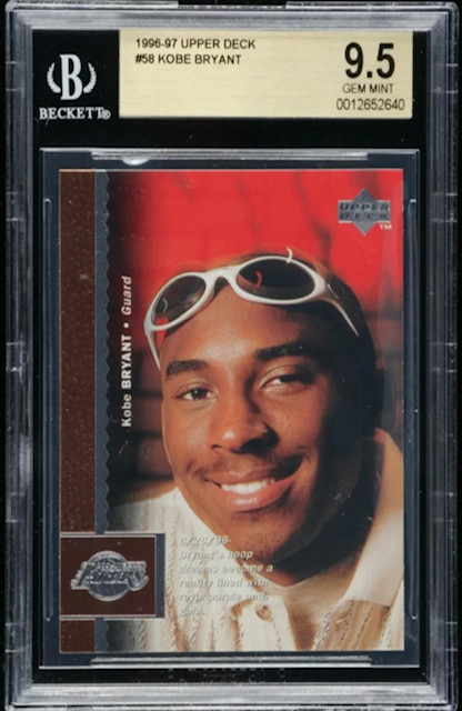 1996 Kobe Bryant Upper Deck Rookie Card