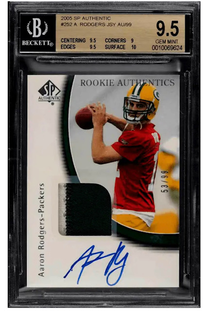 2005 SP Authentic Aaron Rodgers Rookie