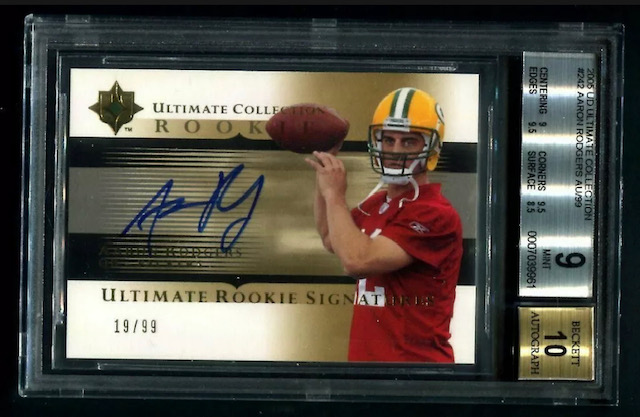 2005 Ultimate Collection Aaron Rodgers Rookie