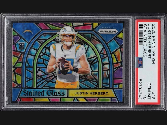 2020 Justin Herbert Stained Glass Rookie
