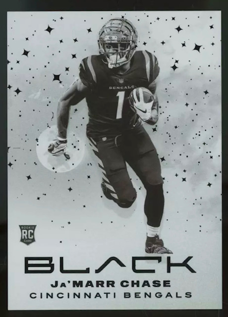 2021 Panini Black White Knight Ja'Marr Chase Rookie Card