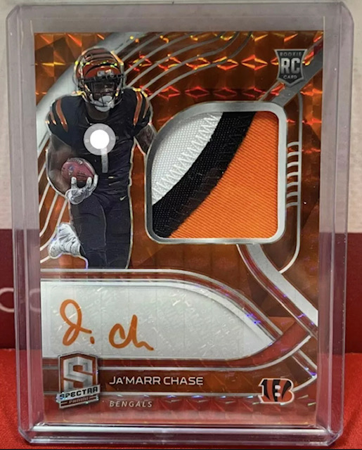 2021 Panini Spectra Orange Prizm RPA Rookie Card