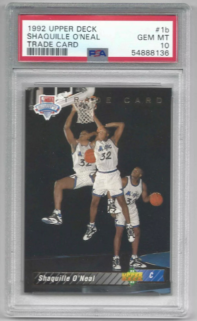 1992-93 Shaq Upper Deck Trade Card Rookie Card