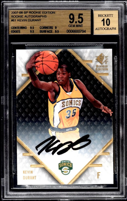 2007-08 Kevin Durant SP Rookie Edition Auto Rookie Card
