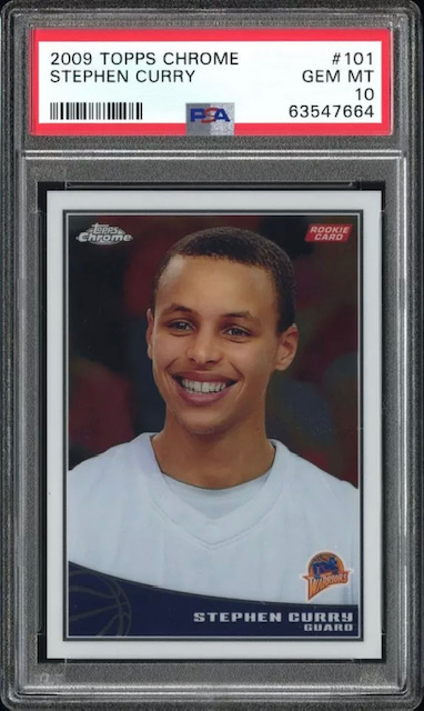 2009-10 Stephen Curry Topps Chrome Rookie Card