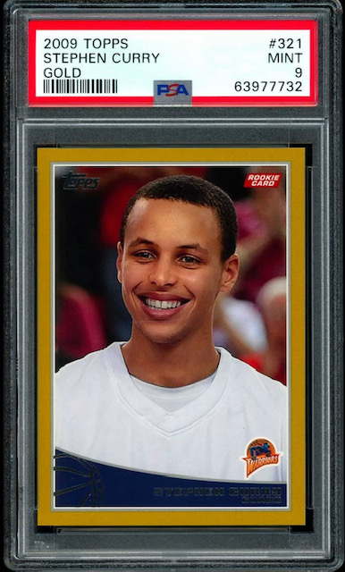 2009-10 Stephen Curry Topps Gold Rookie Card