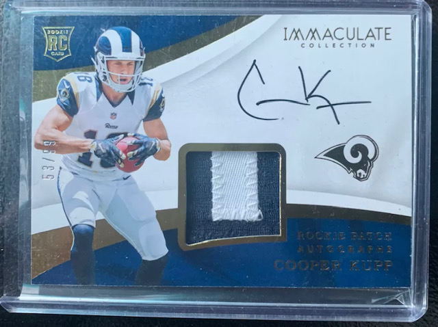2017 Cooper Kupp Immaculate Collection RPA Rookie Card