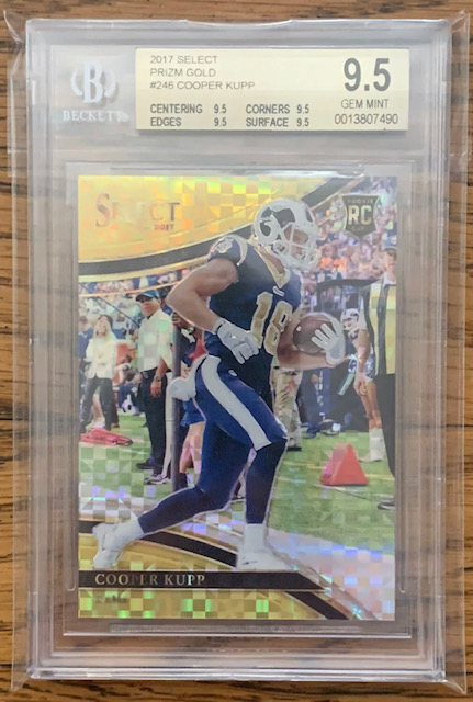 2017 Cooper Kupp Select Field Level Gold Rookie Card