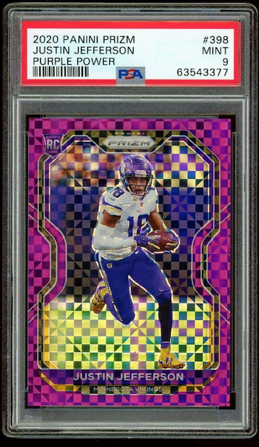 2020 Justin Jefferson Panini Prizm Purple