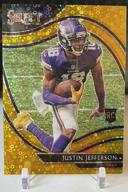 2020 Justin Jefferson Panini Select Field Level Gold