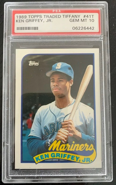 Photo of 1989 Ken Griffey Jr Topps Traded Tiffany Rookie Card