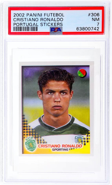 Photo of 2002 Cristiano Ronaldo Stickers Rookie Card