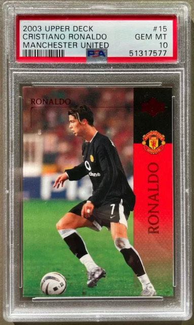 Photo of 2003 Cristiano Ronaldo Upper Deck Manchester United Card