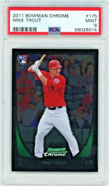 Photo of 2011 Mike Trout Bowman Chrome Rookie Card
