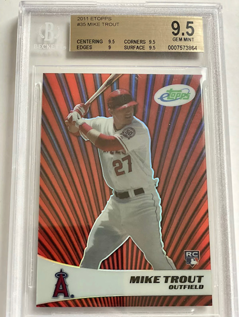 Photo of 2011 Mike Trout eTopps Rookie Card