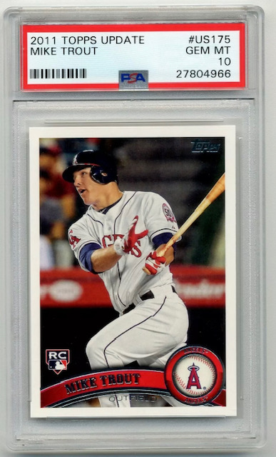 Photo of 2011 Mike Trout Topps Update Rookie Card