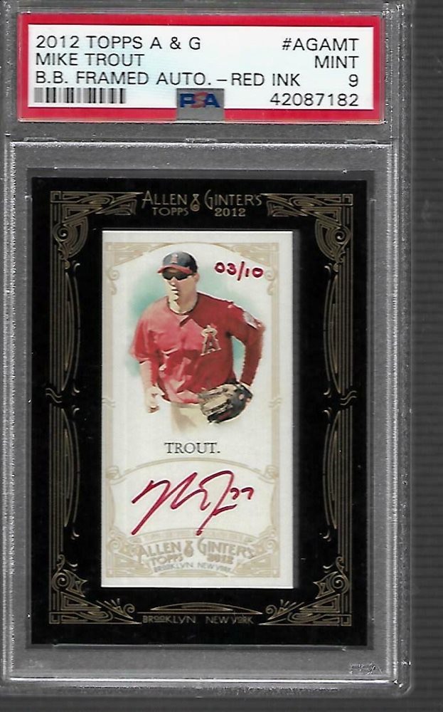 Photo of 2012 Mike Trout Allen & Ginter Autographed Rookie Card