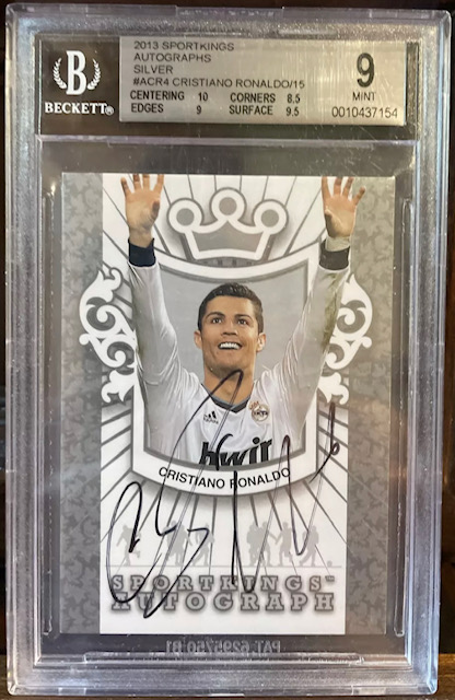 Photo of 2013 Cristiano Ronaldo Sportskings Silver Auto Card