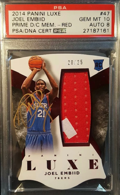 Photo of 2014-15 Joel Embiid Luxe RPA Rookie Card