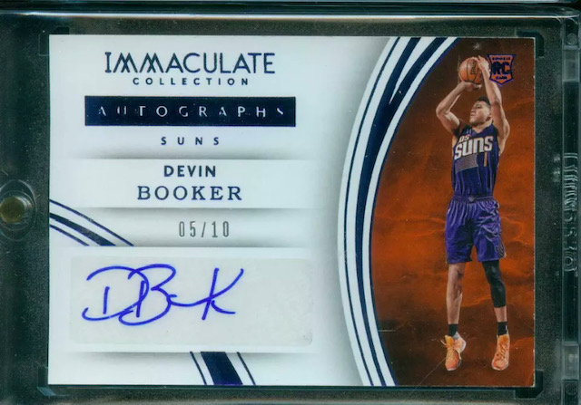 Photo of 2015-16 Devin Booker Immaculate Rookie Card