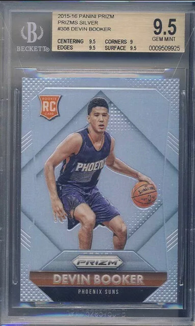 Photo of 2015-16 Devin Booker Panini Prizm Silver Rookie Card