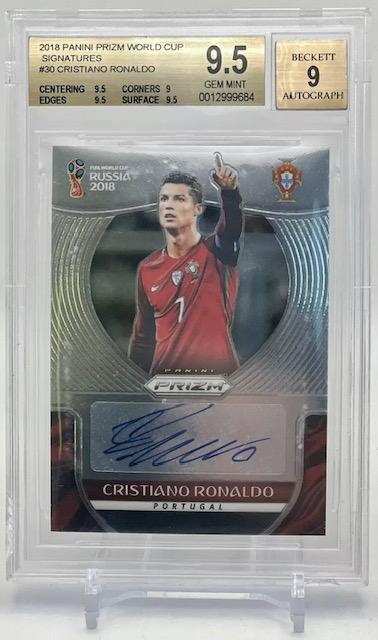 Photo of 2018 Cristiano Ronaldo Prizm World Cup Signatures Card