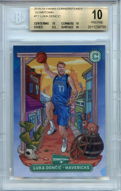 Photo of 2018-19 Luka Doncic Cornerstones Downtown Rookie Card