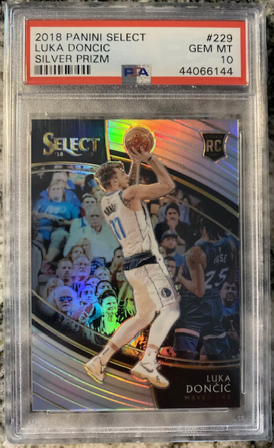 Photo of 2018-19 Luka Doncic Panini Select Silver Prizm Rookie Card