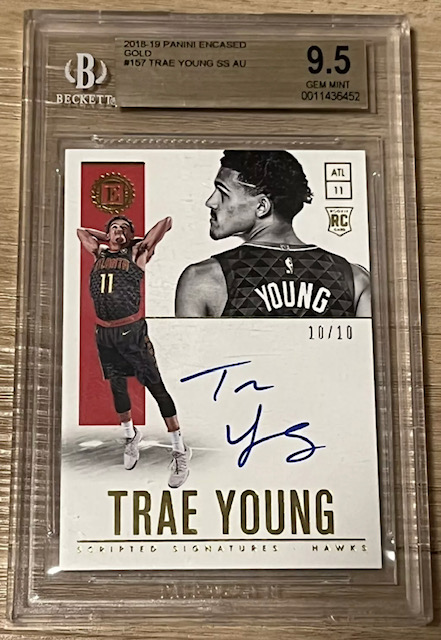 Photo of 2018-19 Trae Young Encased Rookie Card