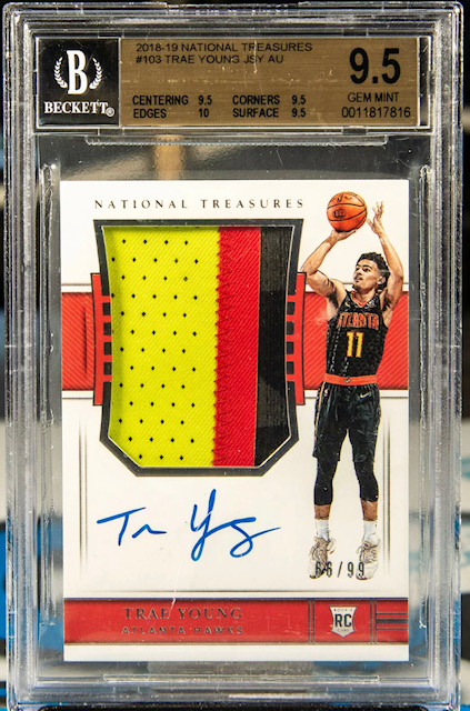 Photo of 2018-19 Trae Young National Treasures RPA Rookie Card