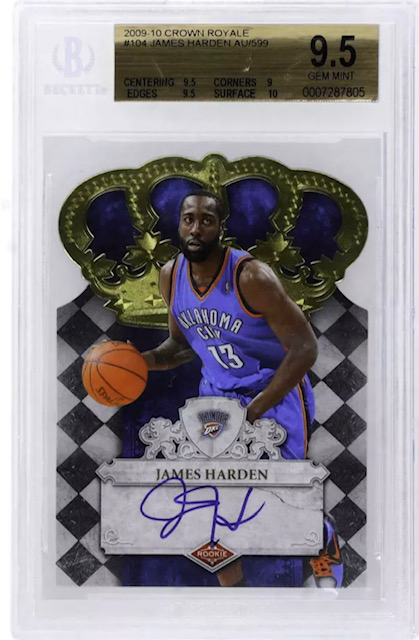 Photo of 2009 James Harden Crown Royale Auto Rookie Card