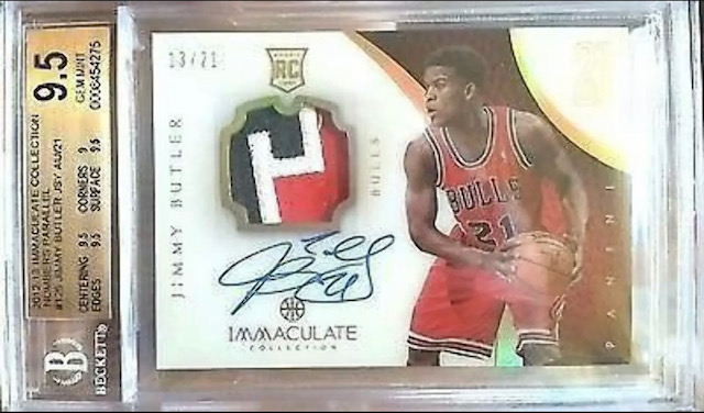 Photo of 2012 Jimmy Butler Immaculate Numbers Parallel Rookie Card