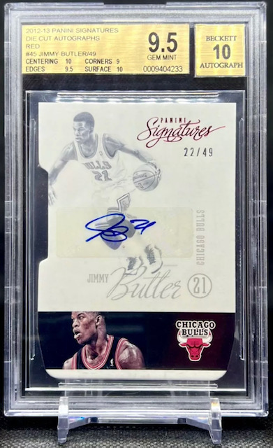 Photo of 2012 Jimmy Butler Panini Signatures Die Cut Rookie Card