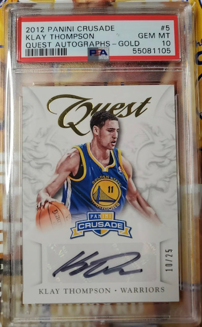 Photo of 2012 Klay Thompson Crusade Quest Rookie Card