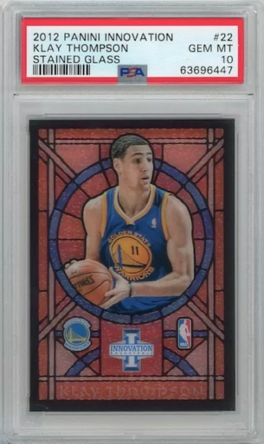 Photo of 2012 Klay Thompson Innovation Stained Glass Rookie Card