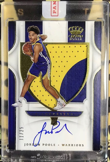 Photo of 2019 Jordan Poole Crown Royale Silhouettes Rookie Card