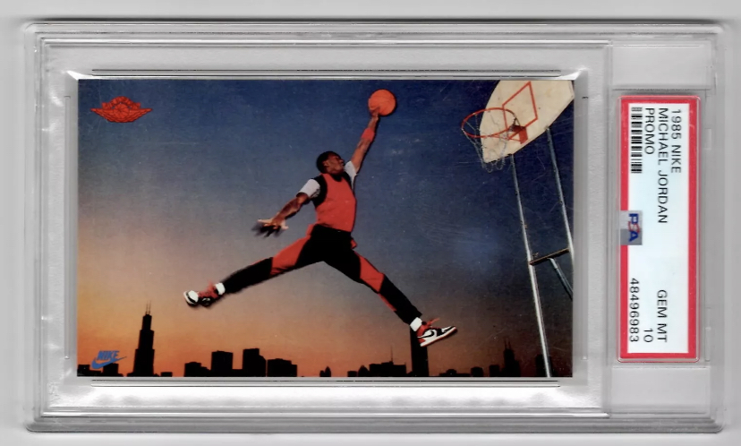 Photo of 1985 Michael Jordan Nike Promo Card