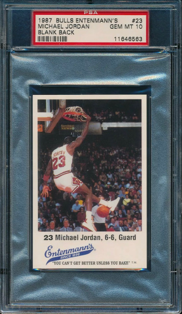 Photo of 1987 Michael Jordan Entenmann's Card