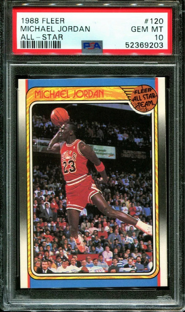 Photo of 1988 Michael Jordan Fleer All Star Card