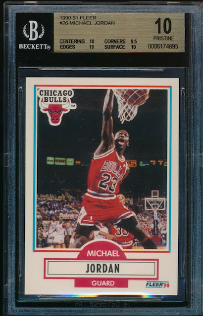 Photo of 1990 Michael Jordan Fleer Card