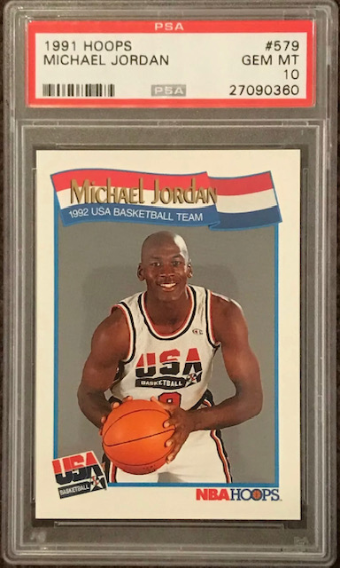 Photo of 1991 Michael Jordan NBA Hoops Team USA Dream Team Card