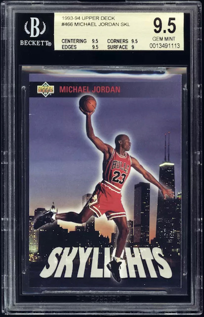 Photo of 1993 Michael Jordan Upper Deck Skylights Card