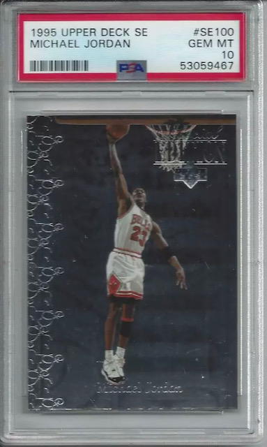 Photo of 1995 Michael Jordan Upper Deck SE Card