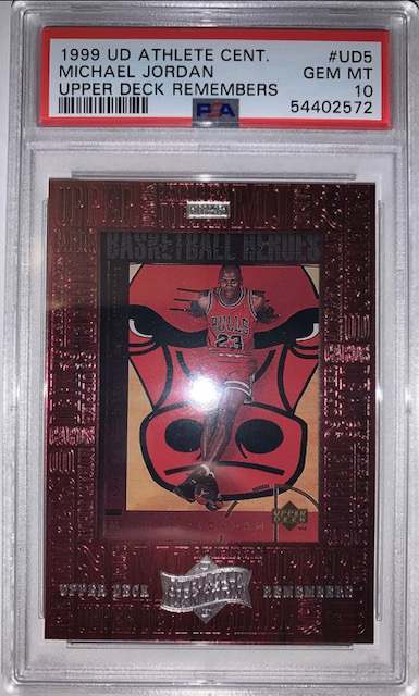 Photo of 1999 Michael Jordan Upper Deck Athlete of the Century Card
