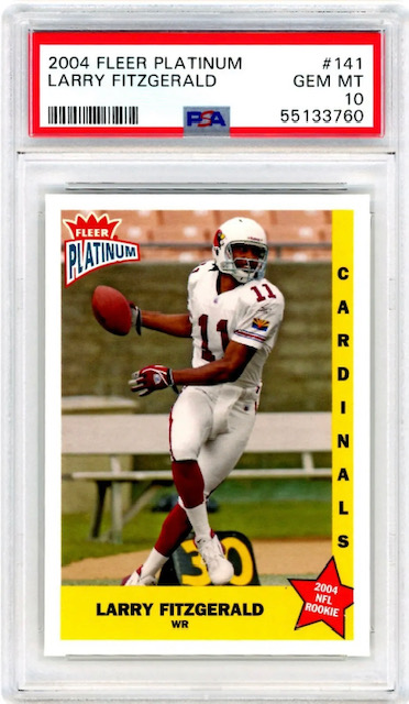 Photo of 2004 Larry Fitzgerald Fleer Platinum Rookie Card