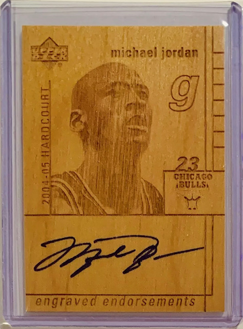 Photo of 2004 Michael Jordan Upper Deck Engraved Endorsements Card
