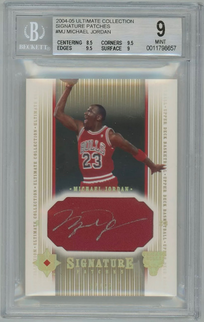 Photo of 2004 Michael Jordan Ultimate Collection Signature Patches Card