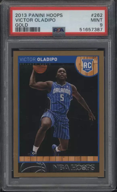 Photo of 2013 Victor Oladipo NBA Hoops Gold Rookie Card