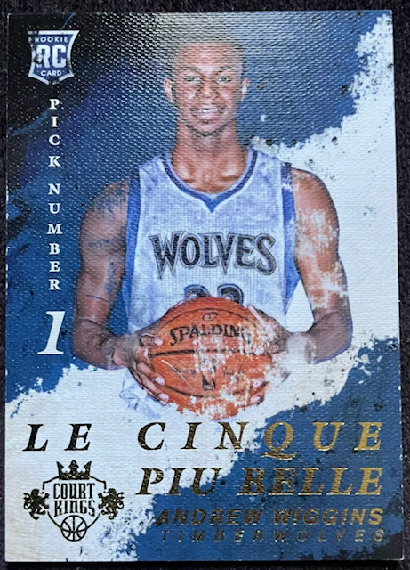 Photo of 2014 Andrew Wiggins Court Kings Le Cinque Piu Belle Rookie Card